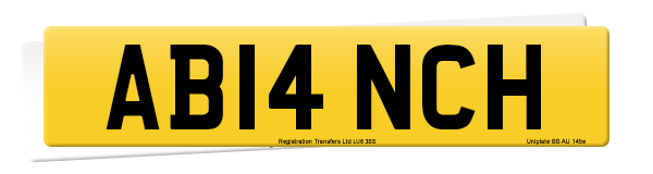 Registration number AB14 NCH